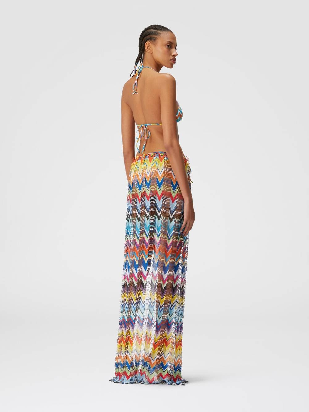 M Missoni Gonna copricostume lunga a trama larga con lurex ACQUISTA ORA