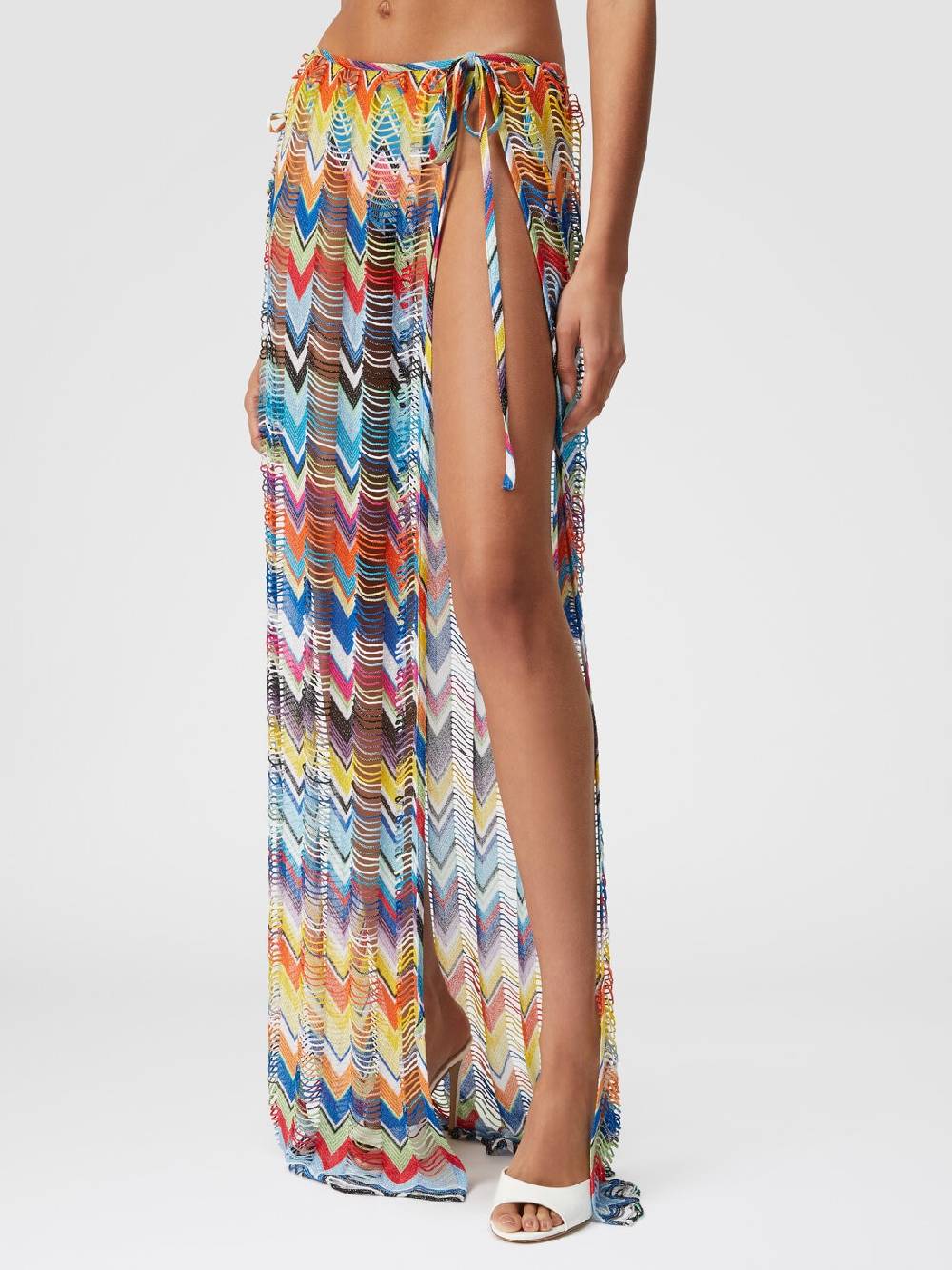 M Missoni Gonna copricostume lunga a trama larga con lurex ACQUISTA ORA