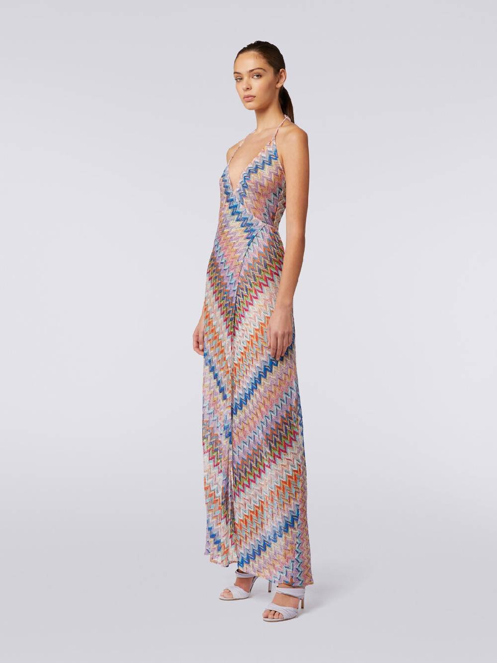 M Missoni Copricostume lungo a portafoglio con motivo chevron e lurex Latest stili