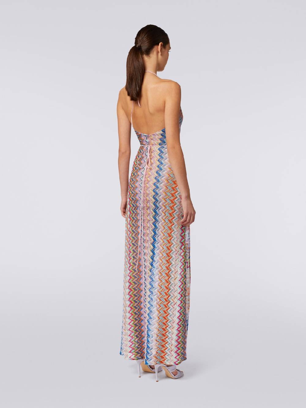 M Missoni Copricostume lungo a portafoglio con motivo chevron e lurex Latest stili