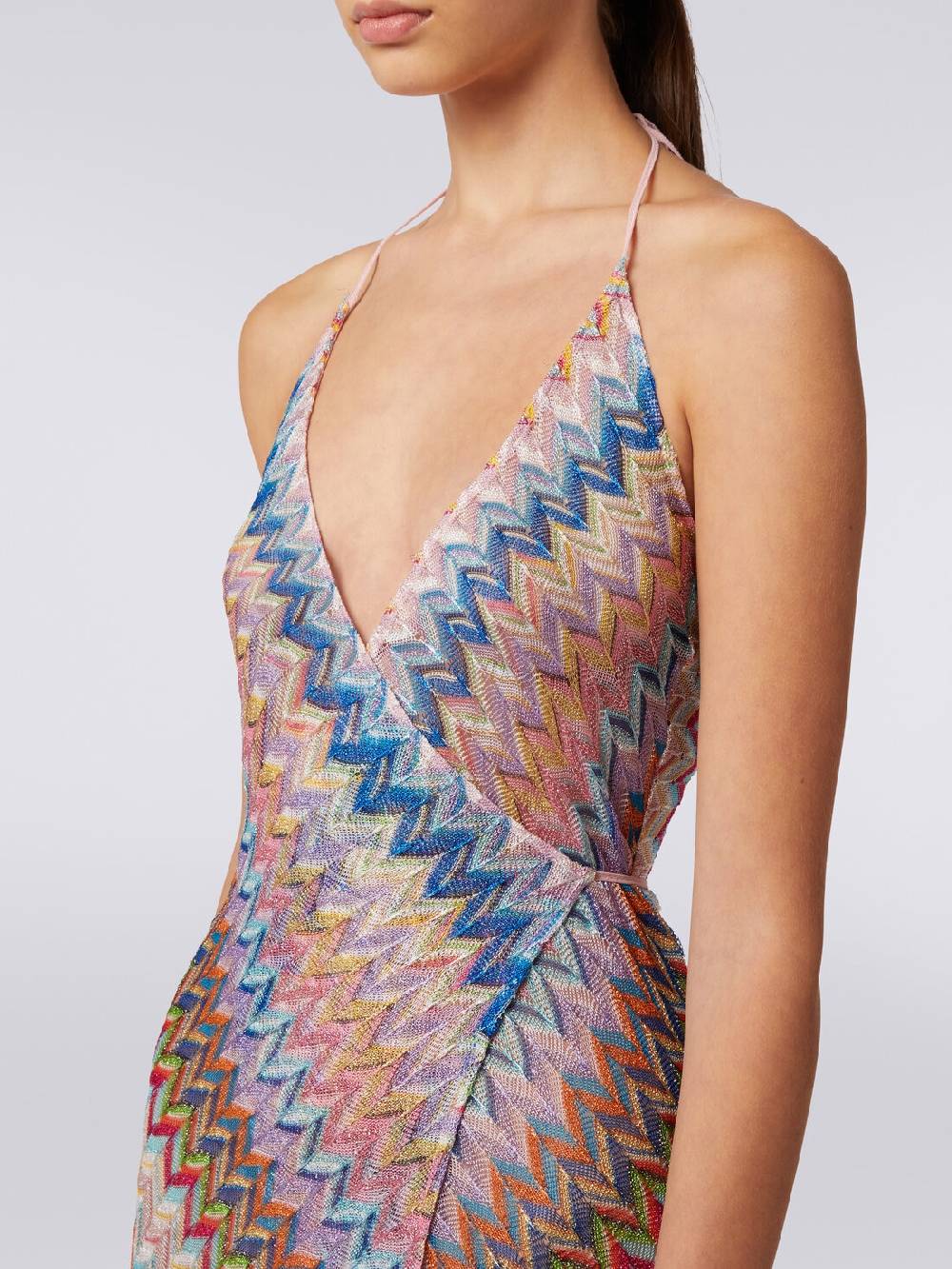 M Missoni Copricostume lungo a portafoglio con motivo chevron e lurex Latest stili