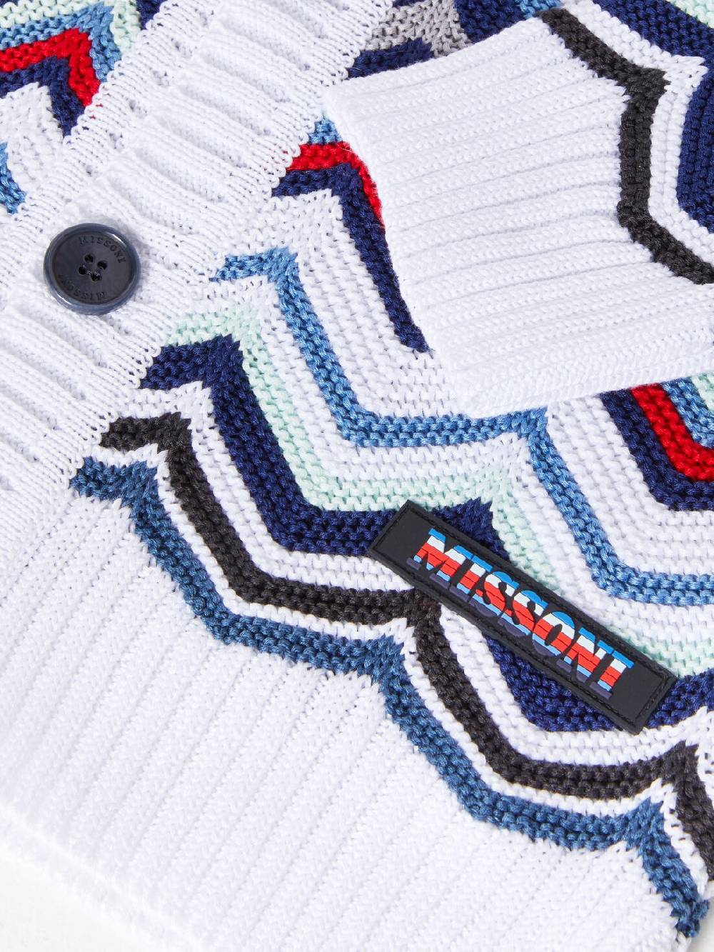 M Missoni Cardigan in maglia di cotone chevron Fino al 55% di sconto