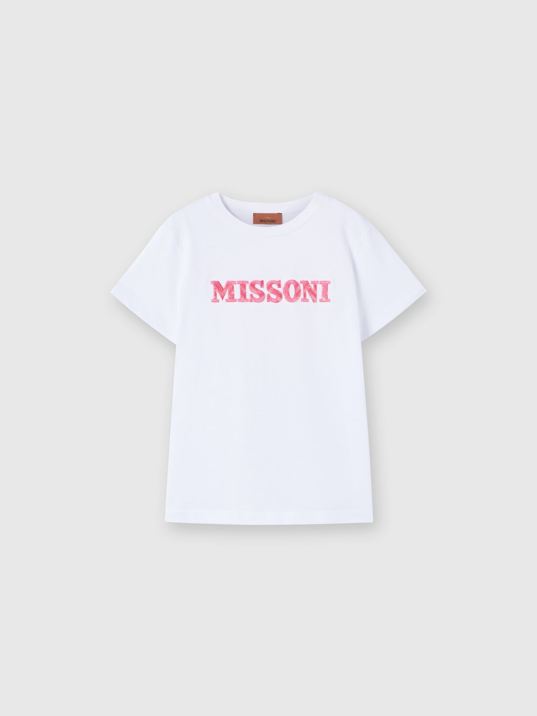 M Missoni T-shirt a maniche corte in cotone con scritta logo Super sconto
