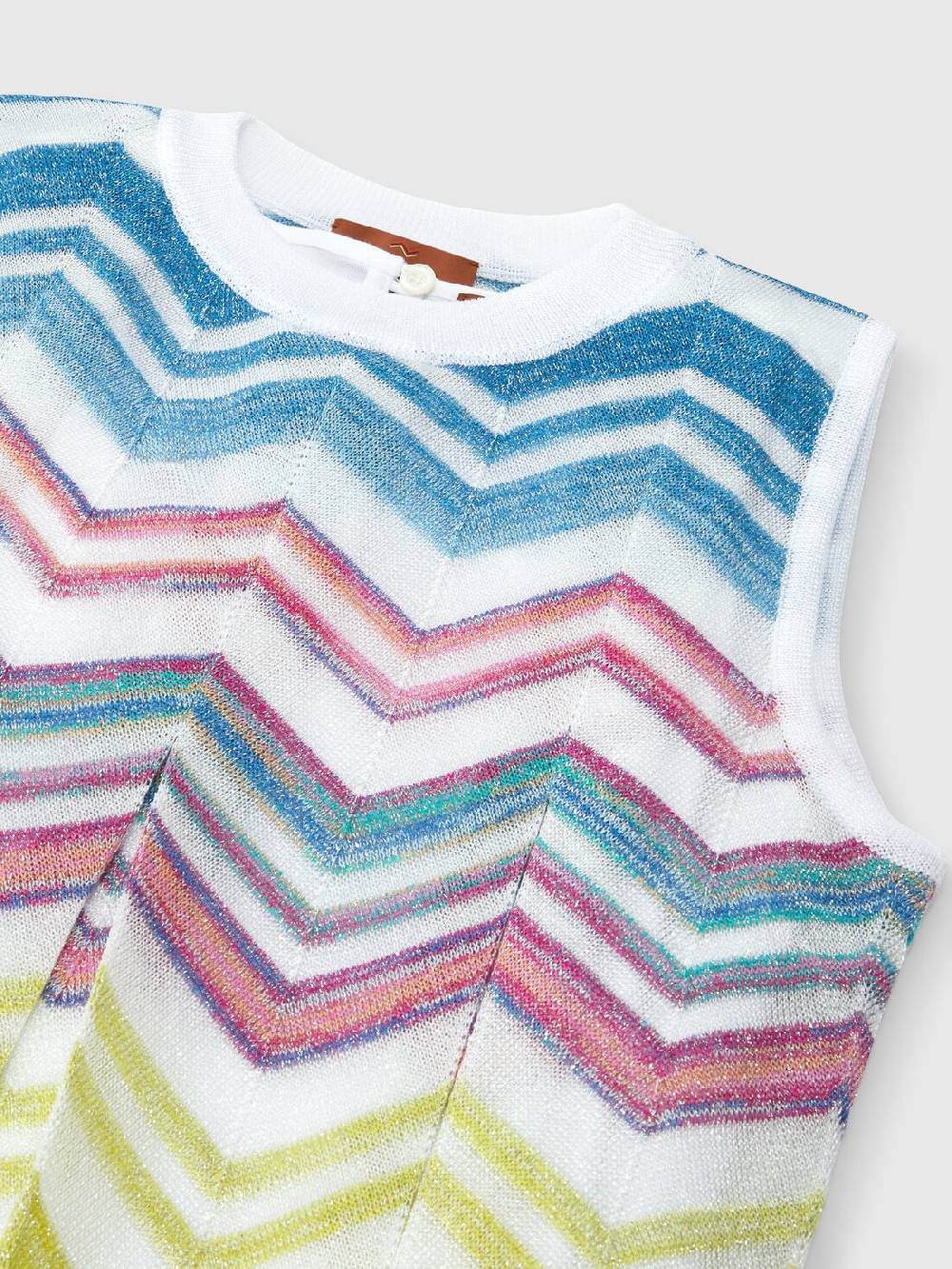 M Missoni Abito in maglia di misto viscosa zig zag con lamé Officina