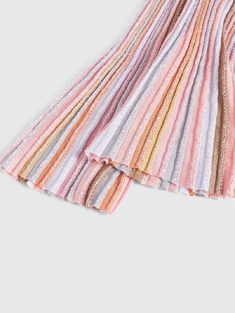 M Missoni Pantaloni in maglia di viscosa plissée con paillettes Esporta salva