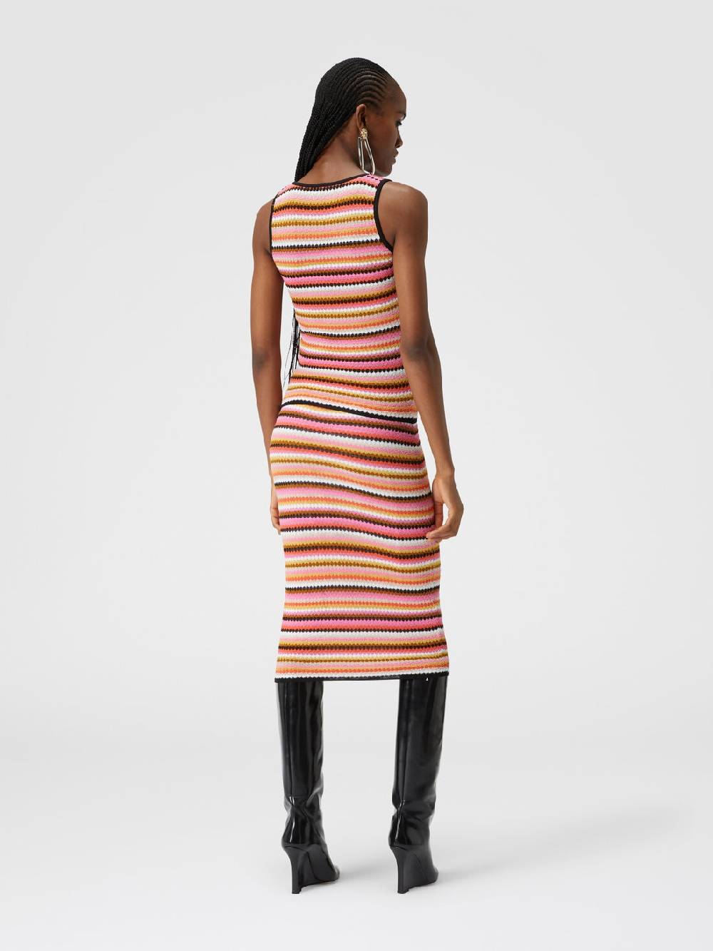 M Missoni Gonna midi in cotone e viscosa zig zag 2025