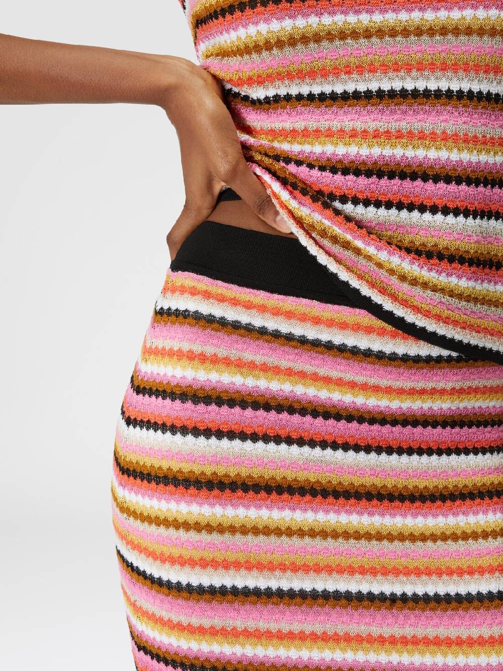 M Missoni Gonna midi in cotone e viscosa zig zag 2025