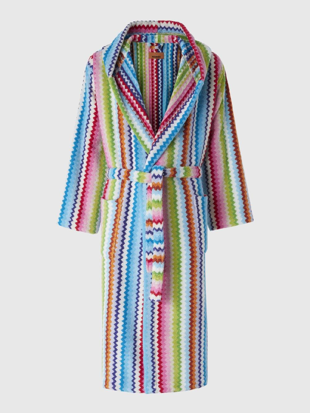M Missoni Accappatoio Riverbero in spugna di cotone zig zag In Linea
