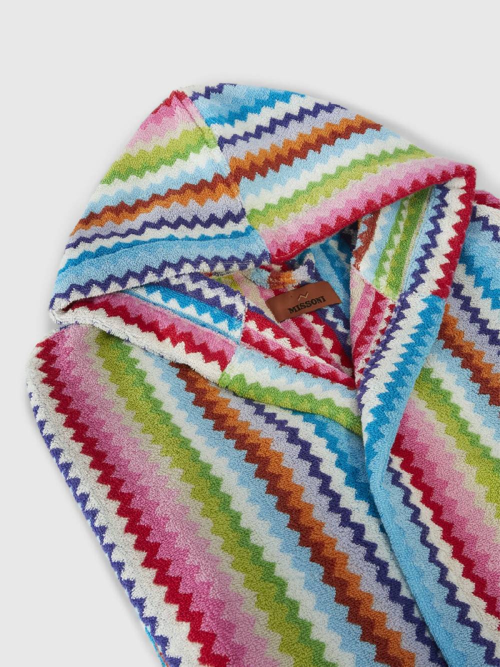 M Missoni Accappatoio Riverbero in spugna di cotone zig zag In Linea