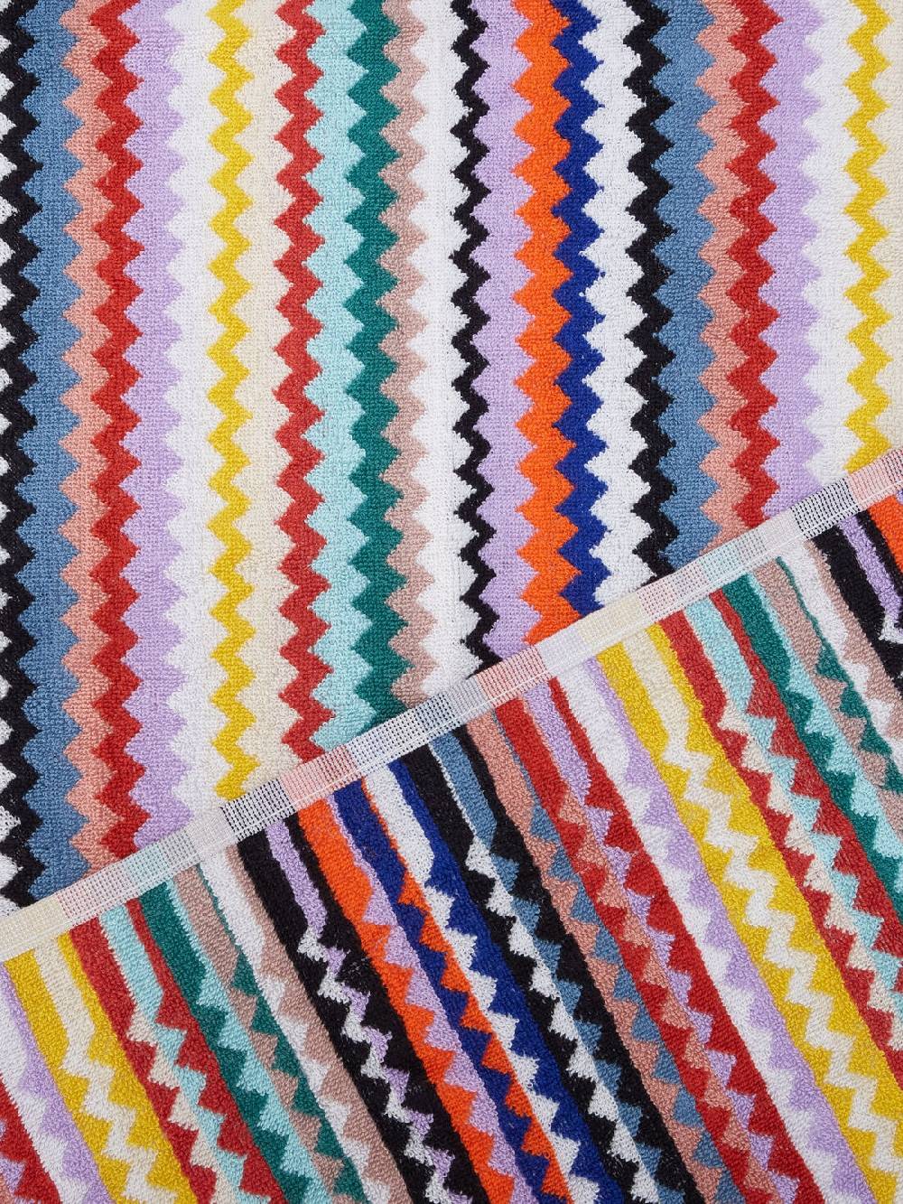 M Missoni Set 5 pezzi di asciugamani da bagno Riverbero in spugna di cotone zig zag Nuovo