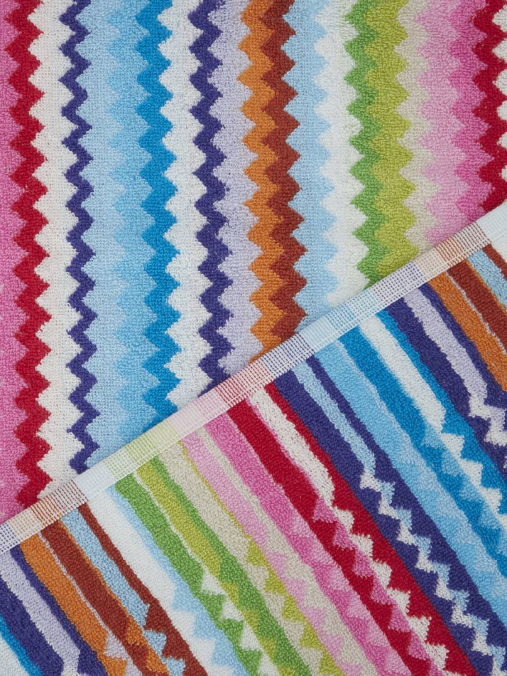M Missoni Set 5 pezzi di asciugamani da bagno Riverbero in spugna di cotone zig zag Qualità
