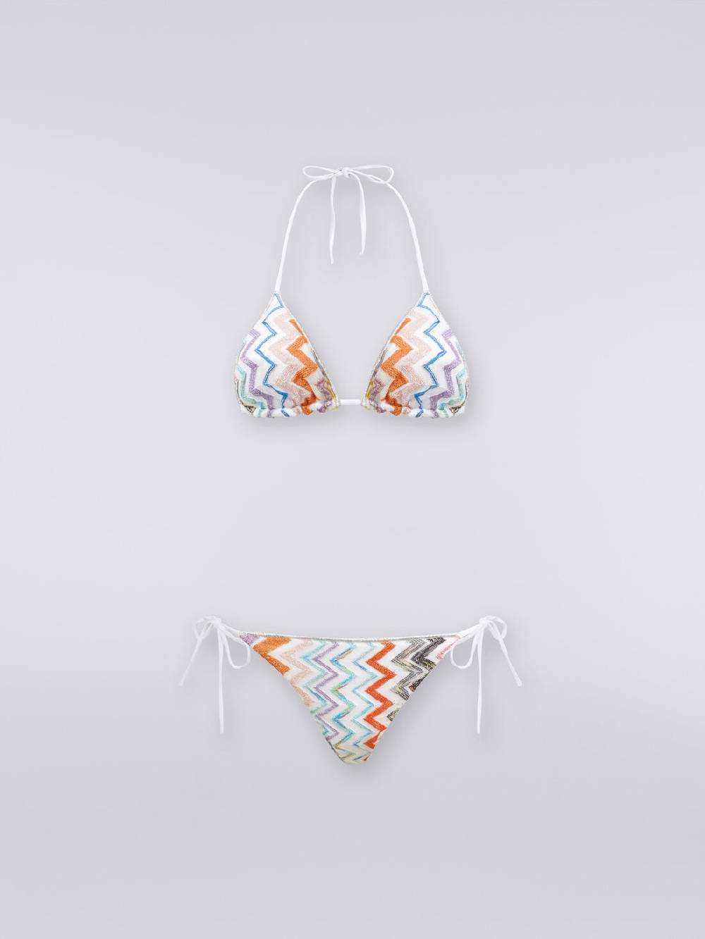 M Missoni Bikini in misto viscosa chevron lamé Acquista Ora