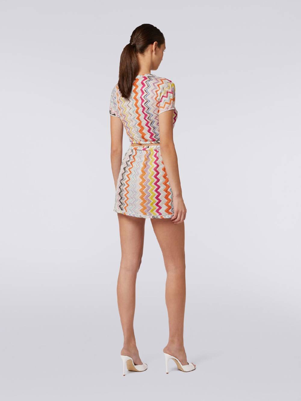 M Missoni Minigonna a portafoglio zig zag con lurex Promozione Limitata
