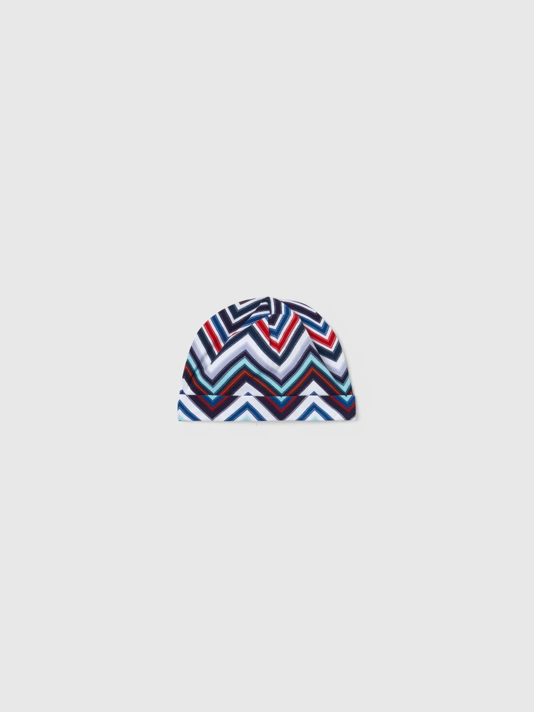M Missoni Set due pezzi con tutina e zuccotto in cotone chevron Sottocosto