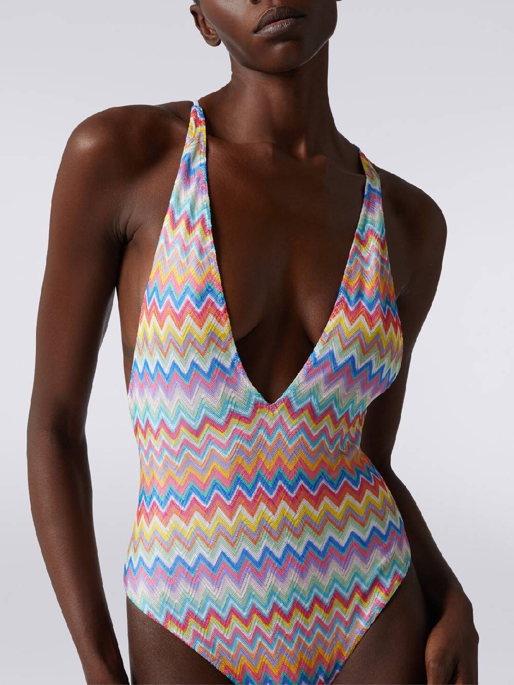 M Missoni Costume intero stampa zig zag con scollatura a V Online