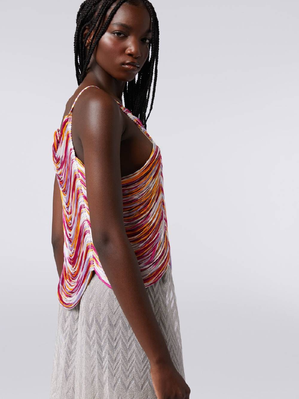 M Missoni Top multifilo in viscosa fiammata Saldi