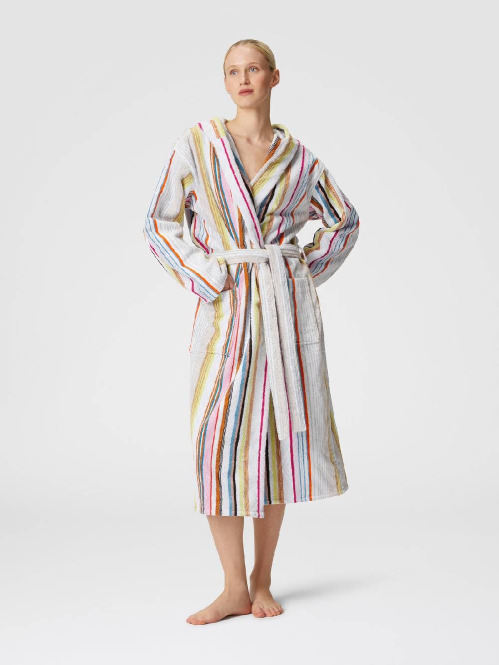 M Missoni Accappatoio Moonshadow in spugna di cotone con lurex I Più Venduti