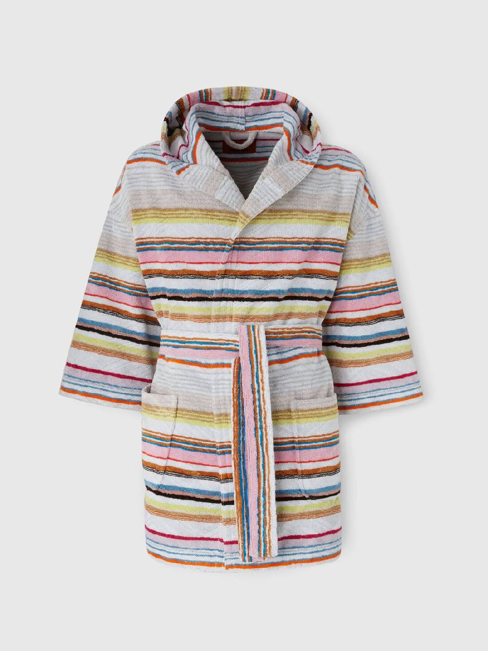 M Missoni Accappatoio corto Moonshadow in spugna di cotone con lurex Vendite Flash