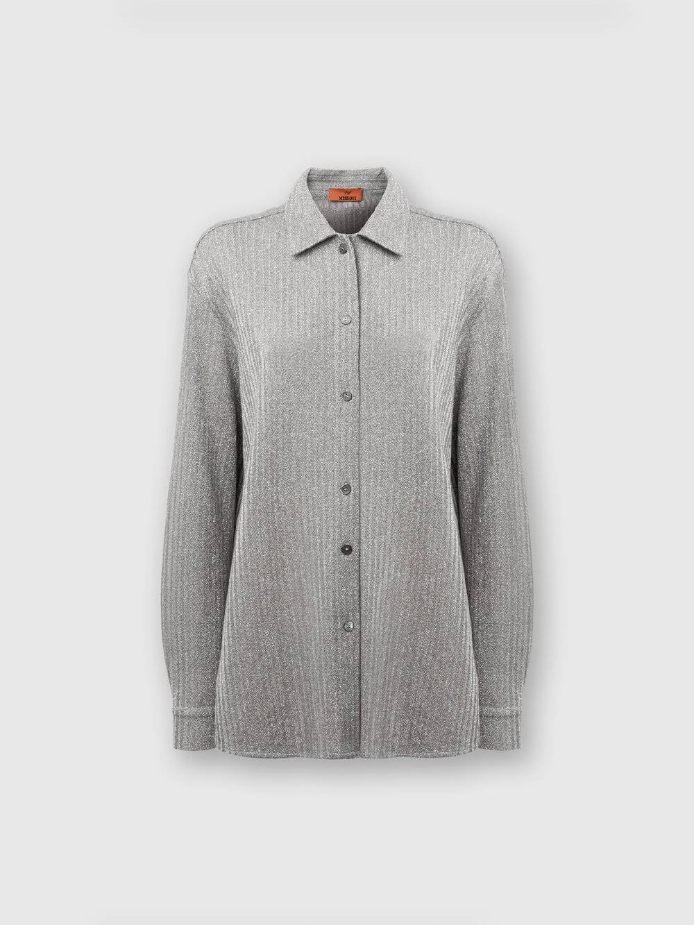 M Missoni Camicia oversize in cotone e viscosa lamé Nuova