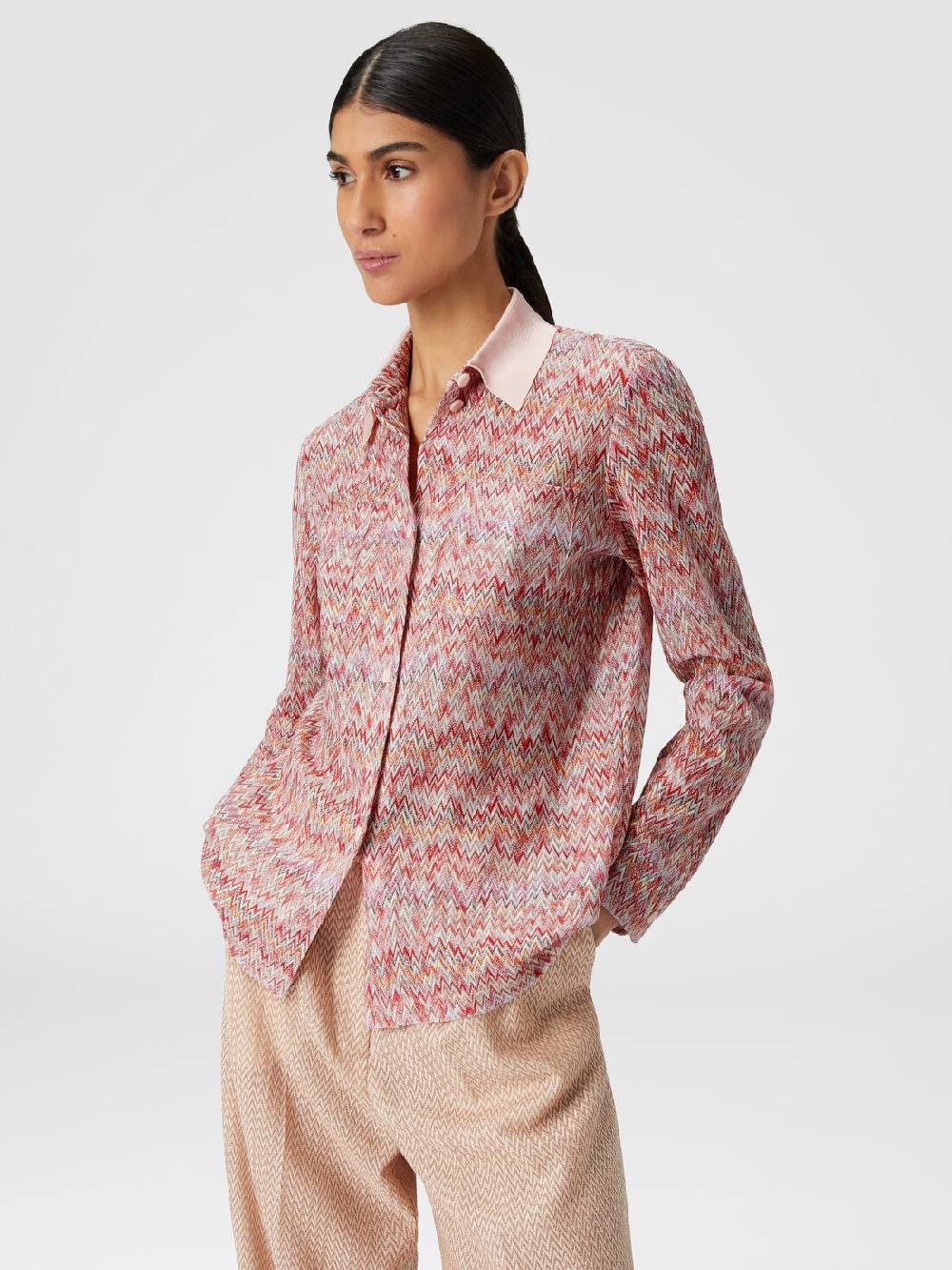 M Missoni Camicia in misto viscosa lamé Spedizione gratuita