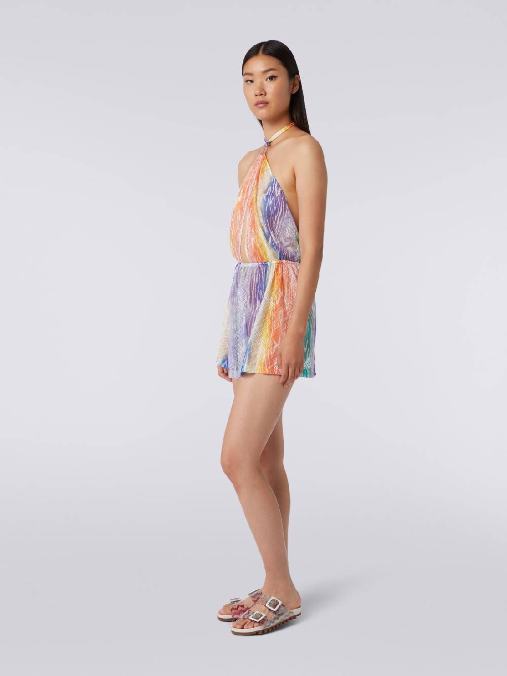 M Missoni Tuta copricostume corta stampa tie-dye Prezzo di fabbrica