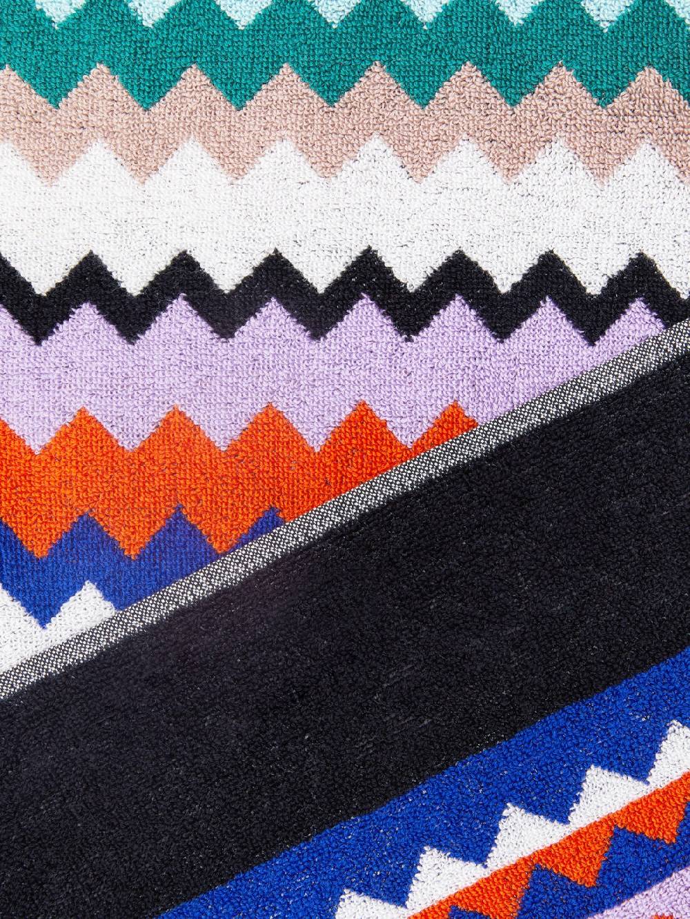 M Missoni Telo mare 100x180 cm Riverbero in spugna di cotone zig zag Offerta speciale