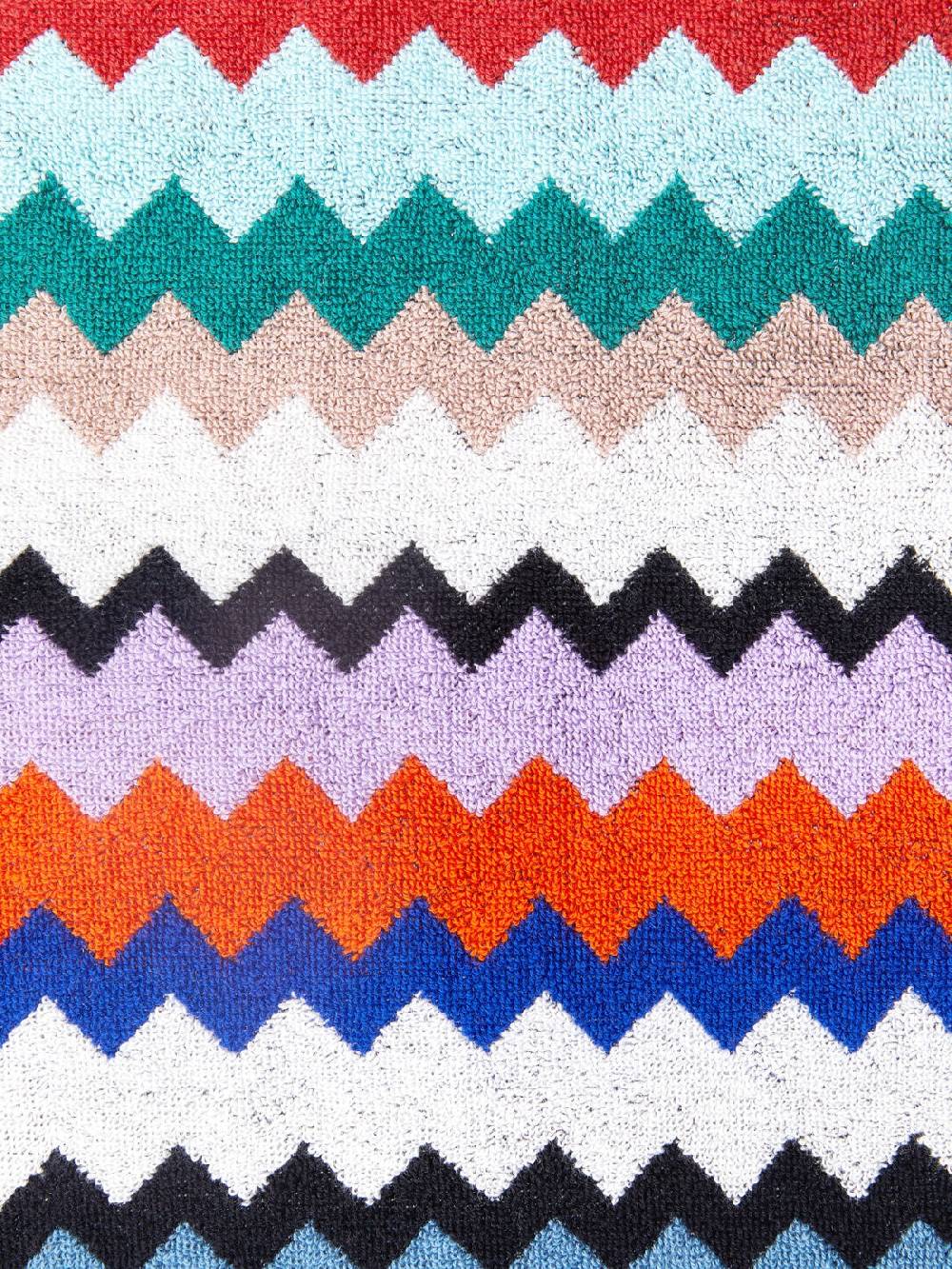 M Missoni Telo mare 100x180 cm Riverbero in spugna di cotone zig zag Offerta speciale