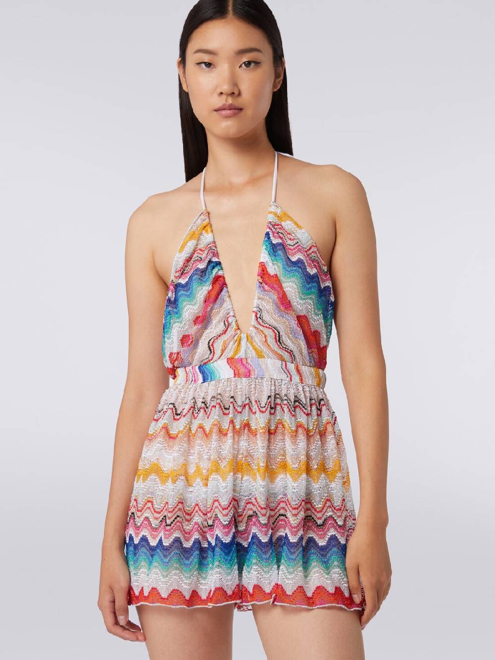 M Missoni Tuta shorts motivo onda con lurex Fornitura limitata