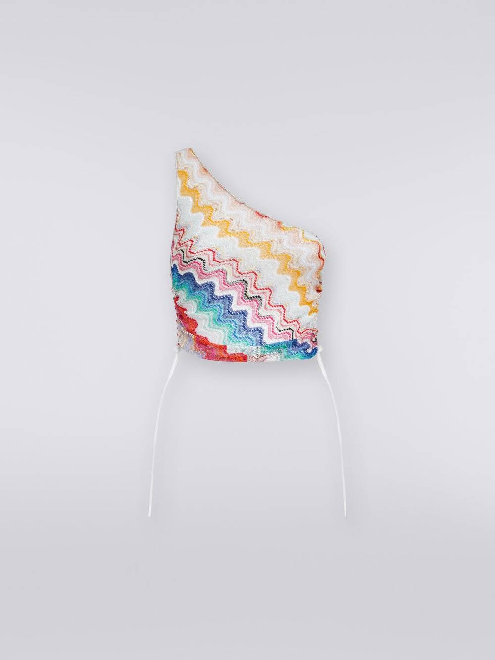 M Missoni Top monospalla motivo onda con lurex Offerta esclusiva