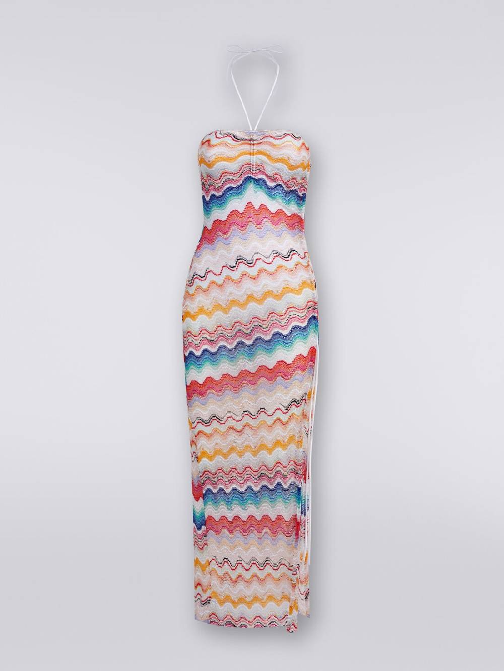 M Missoni Abito copricostume lungo in crochet motivo onda Black Friday