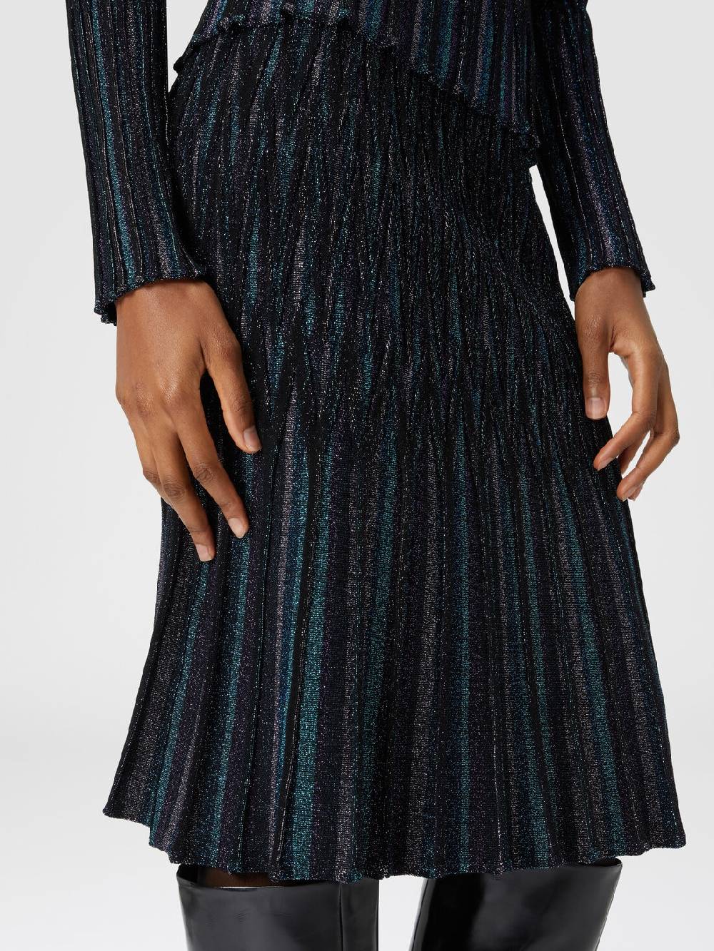 M Missoni Gonna midi svasata motivo diamante lamé Offerta Pasqua