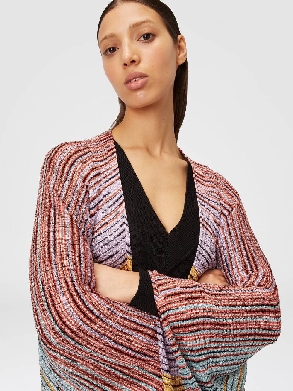 M Missoni Mantella in maglia di misto viscosa fiammata Offerta San Valentino