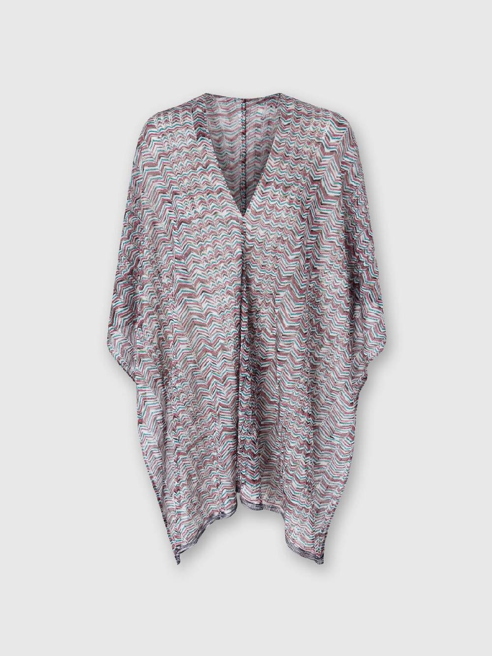 M Missoni Poncho in maglia di viscosa e cotone chevron Offerta Anniversario