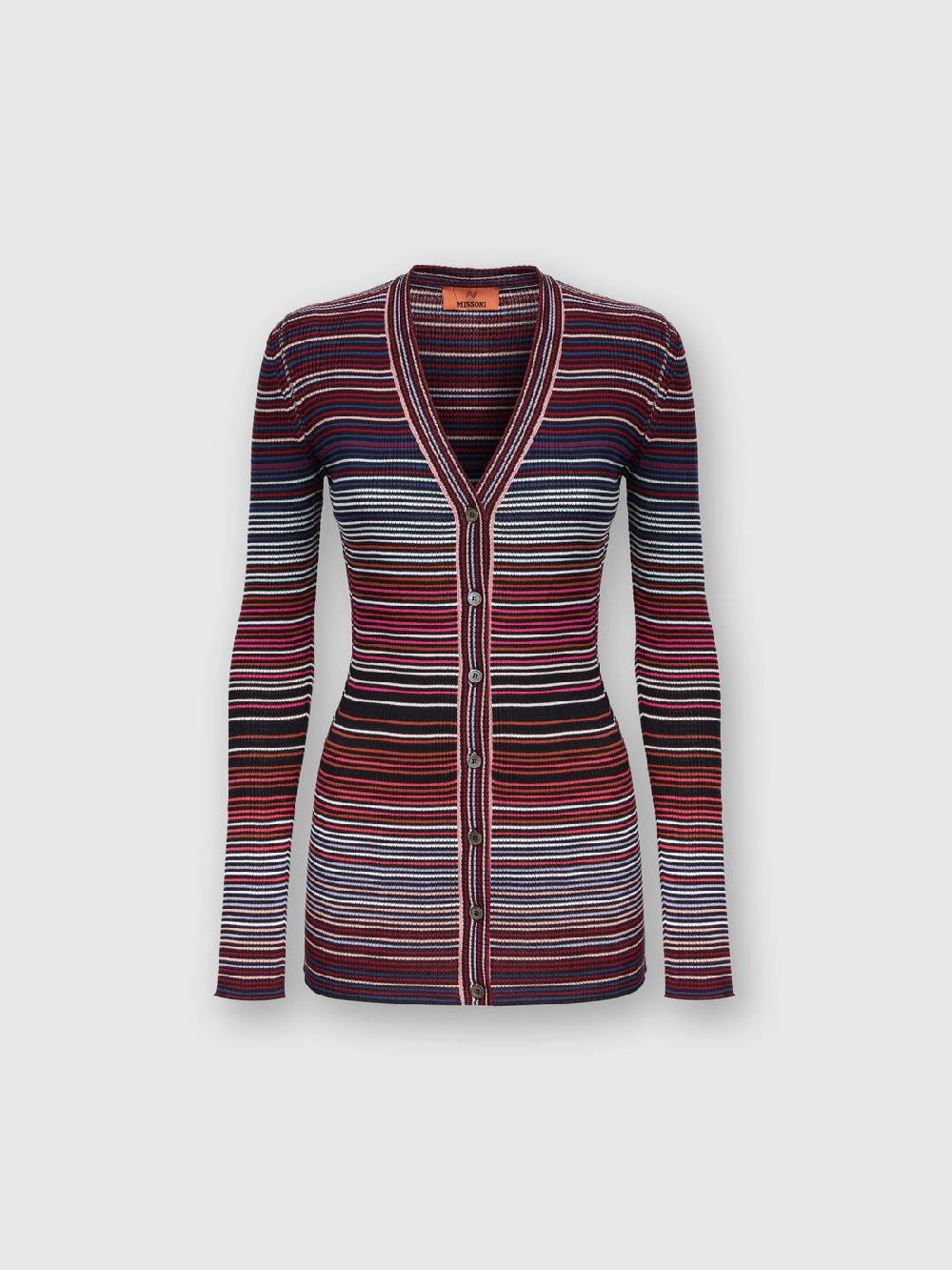 M Missoni Cardigan in cotone e viscosa a righe Offerta migliore