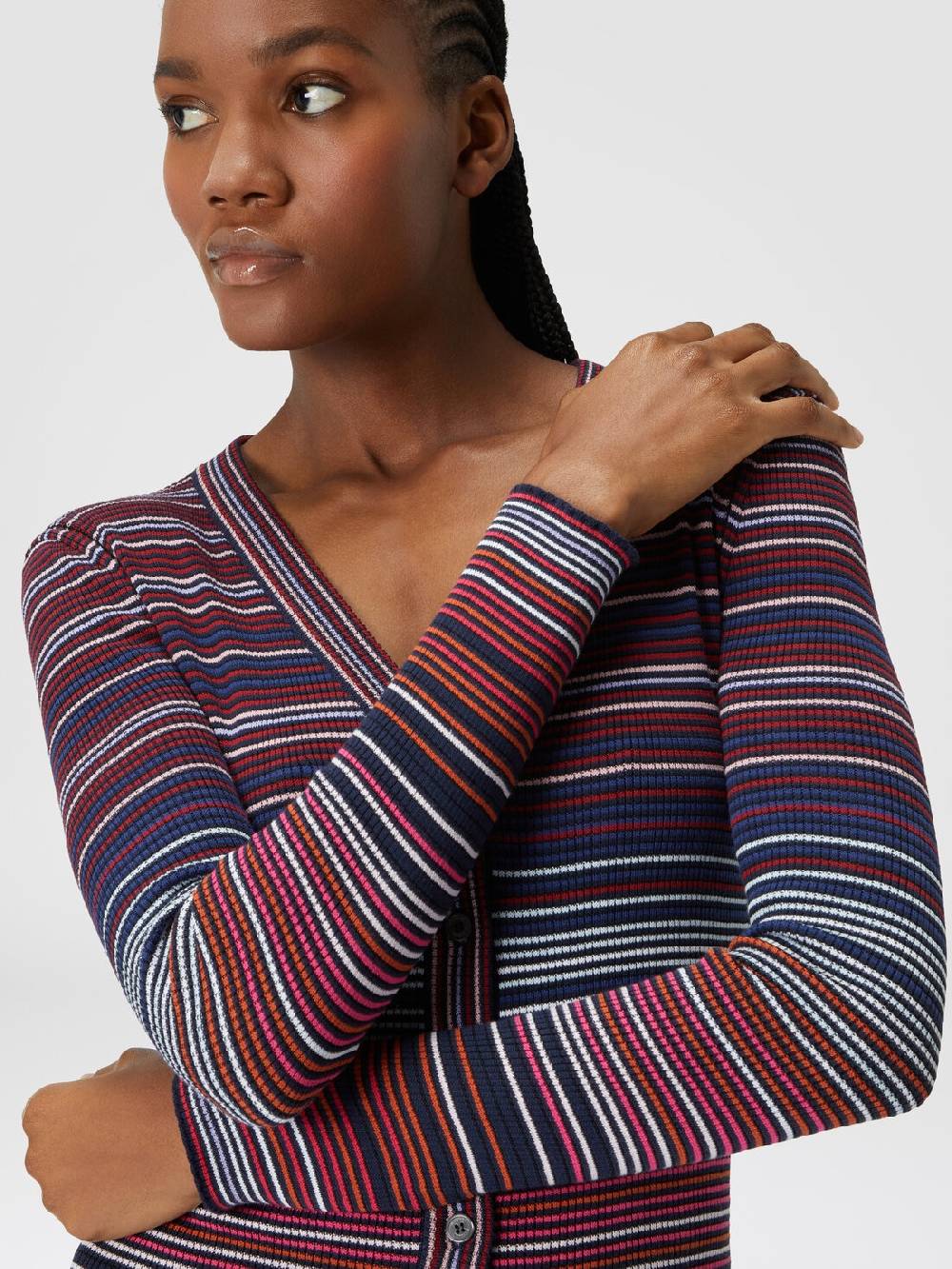 M Missoni Cardigan in cotone e viscosa a righe Offerta migliore