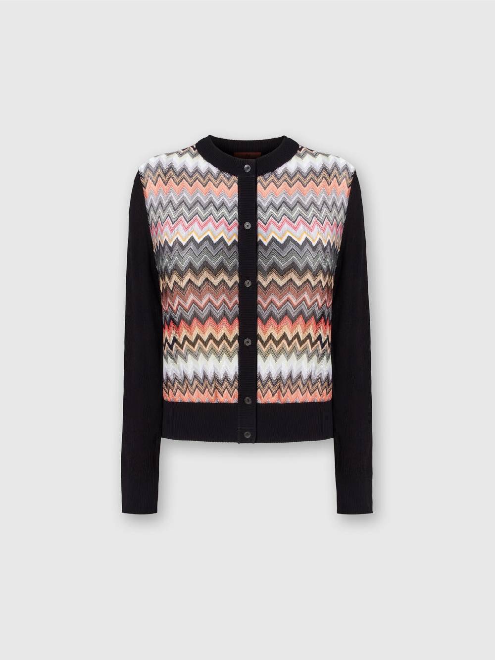 M Missoni Cardigan corto in viscosa chevron Online Outlet