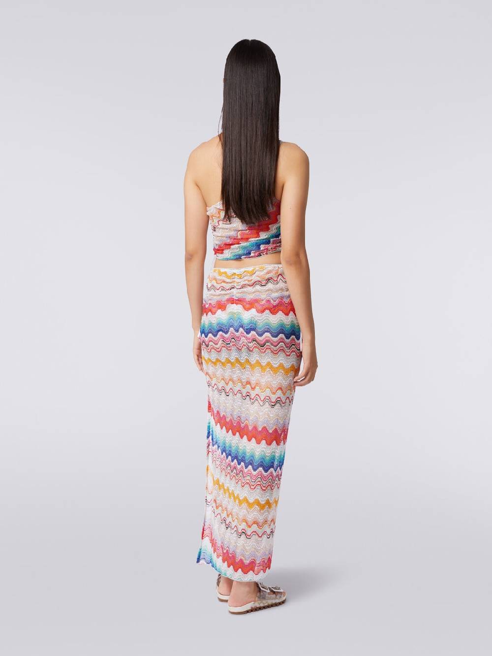 M Missoni Gonna lunga a portafoglio motivo onda Nuovi prodotti