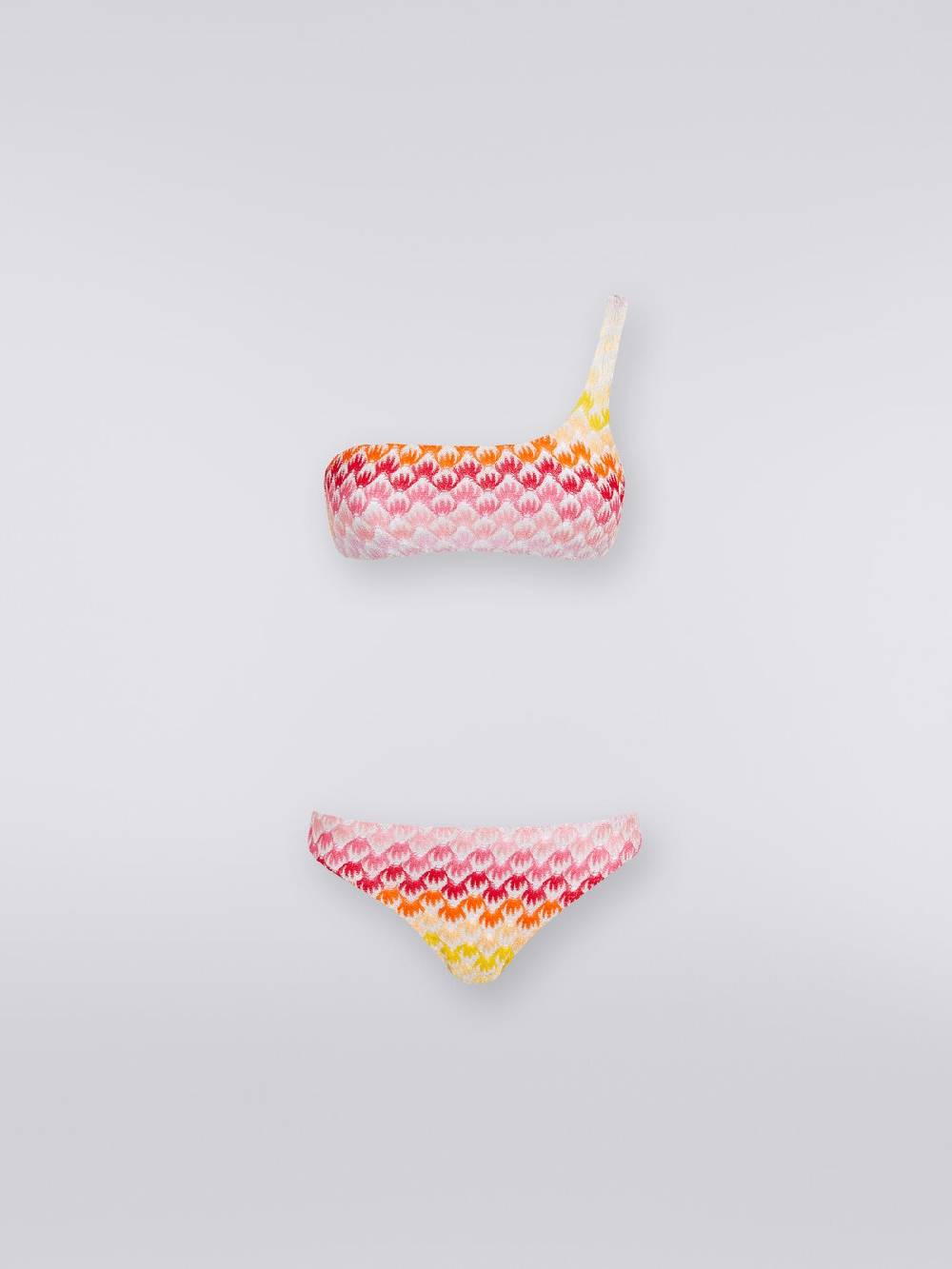M Missoni Bikini monospalla effetto pizzo dégradé con lurex Offerta settimanale