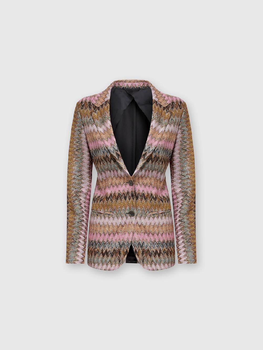M Missoni Blazer in maglia di viscosa chevron lamé ACQUISTA ORA