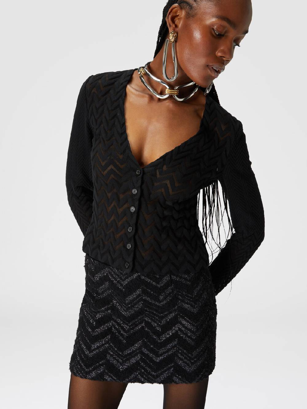 M Missoni Cardigan chevron effetto vedo non vedo Ultimi due giorni