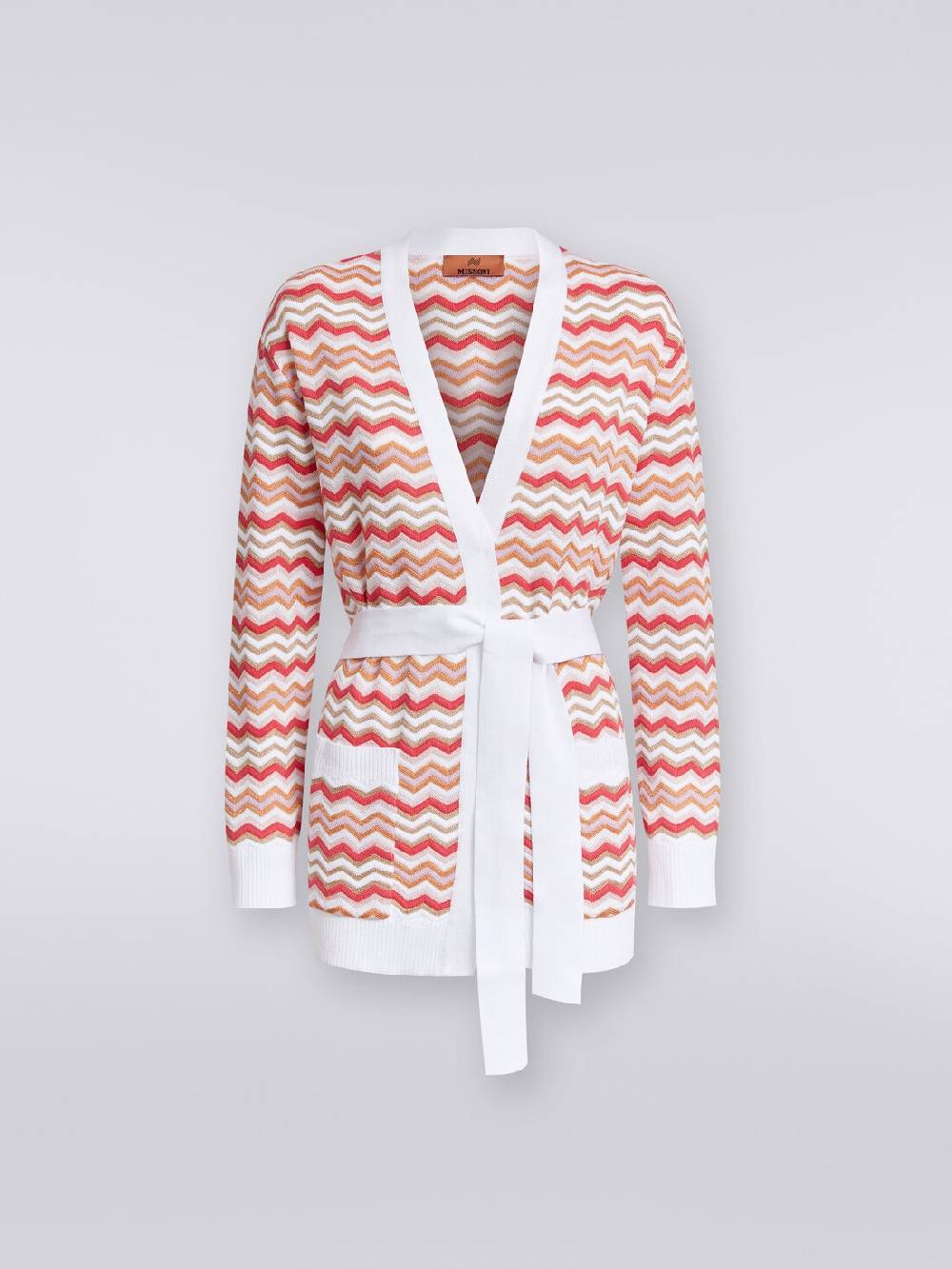 M Missoni Cardigan in maglia di cotone e viscosa zig zag Fino al 65% di sconto