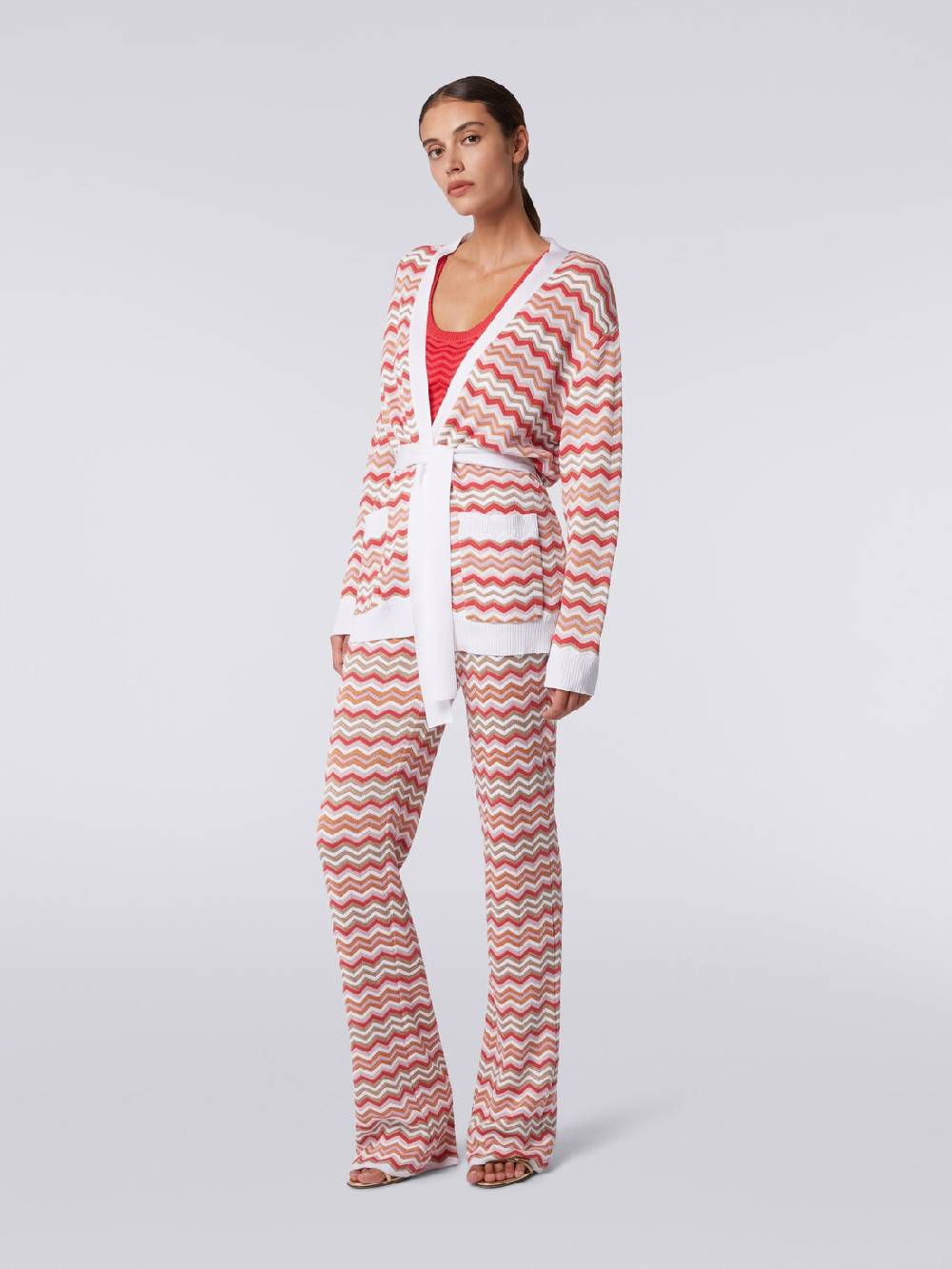 M Missoni Cardigan in maglia di cotone e viscosa zig zag Fino al 65% di sconto