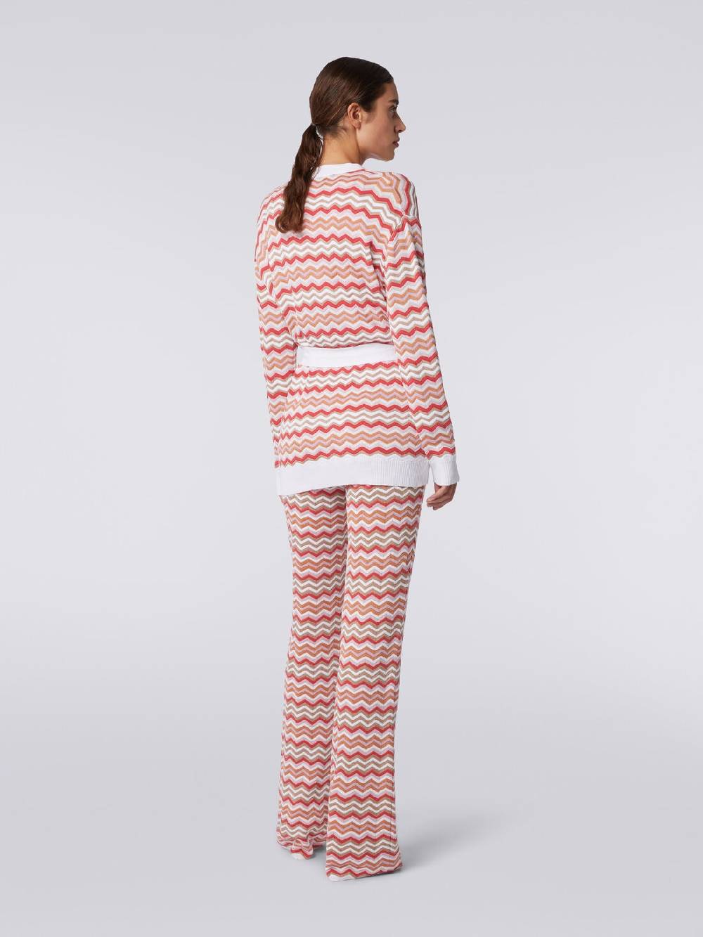 M Missoni Cardigan in maglia di cotone e viscosa zig zag Fino al 65% di sconto