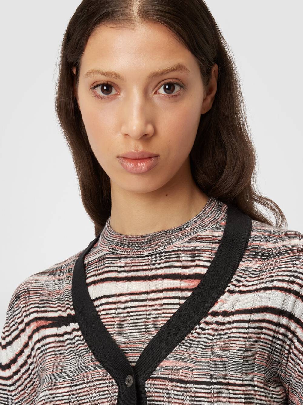 M Missoni Cardigan a costine in cashmere e seta fiammata Only for today