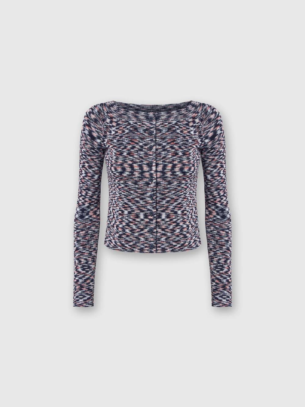 M Missoni Cardigan corto in misto viscosa fiammata Sostegno trimestrale