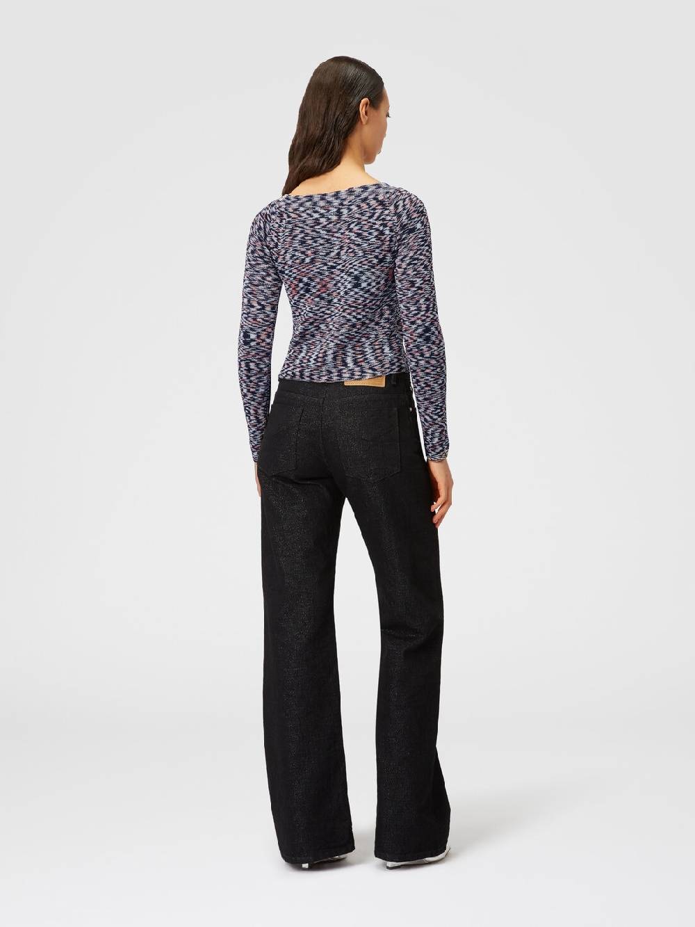 M Missoni Cardigan corto in misto viscosa fiammata Sostegno trimestrale