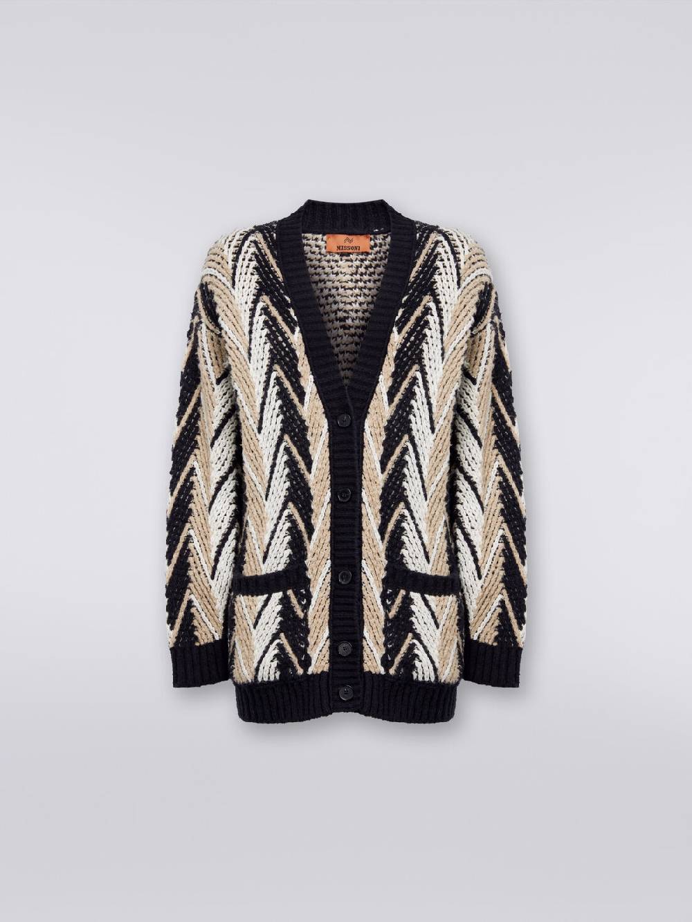 M Missoni Cardigan in misto cotone zig zag Discount Store per i nuovi prodotti
