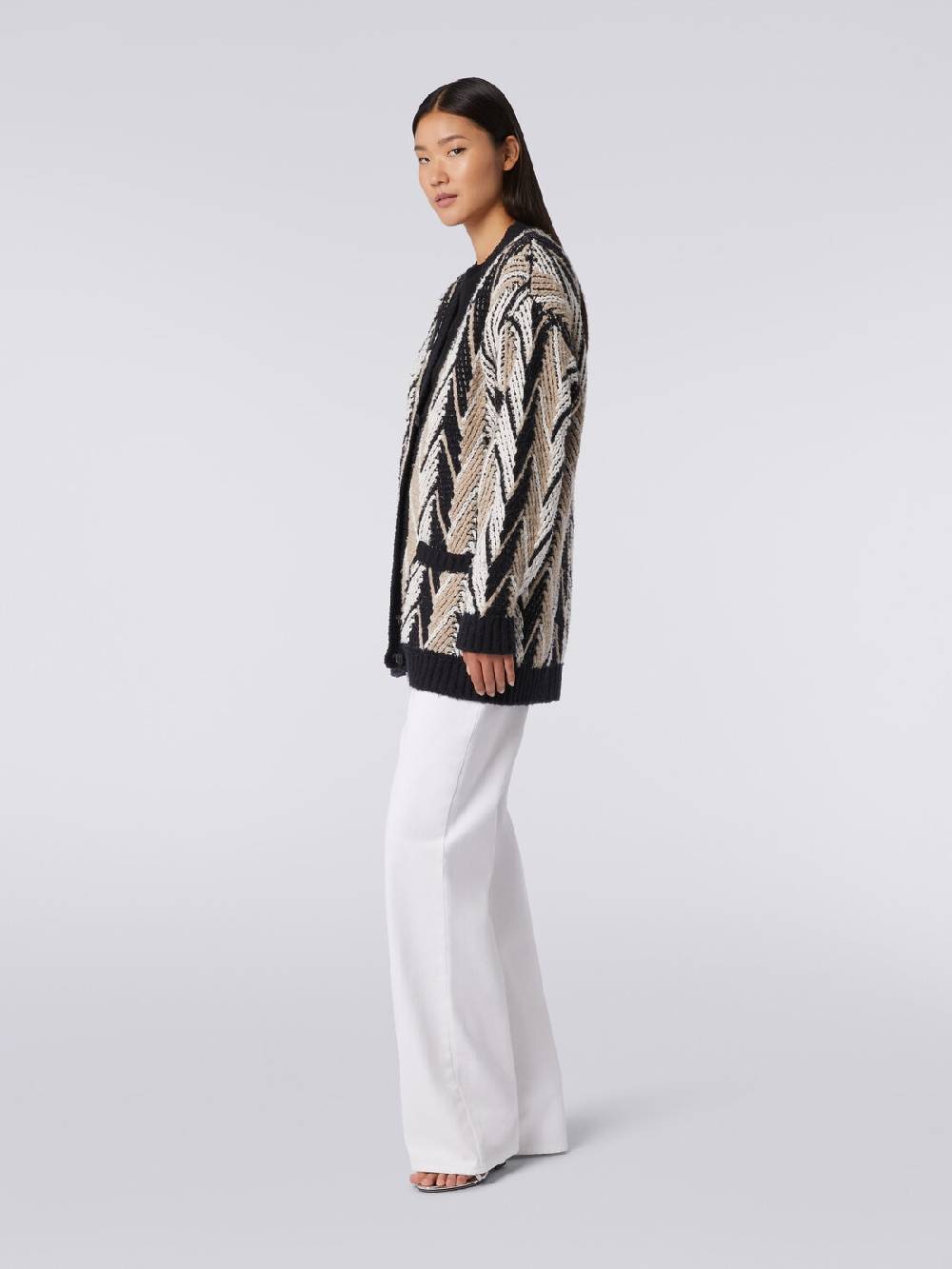 M Missoni Cardigan in misto cotone zig zag Discount Store per i nuovi prodotti