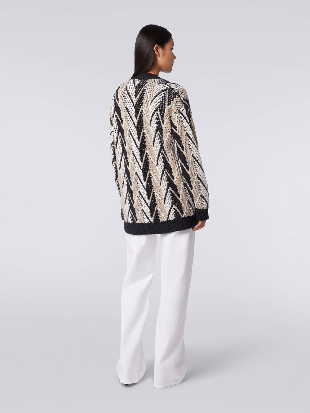 M Missoni Cardigan in misto cotone zig zag Discount Store per i nuovi prodotti
