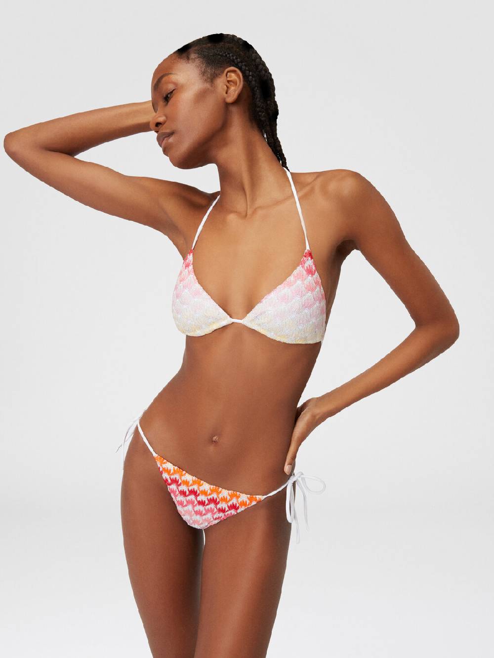M Missoni Bikini effetto pizzo dégradé con lurex Esporta salva